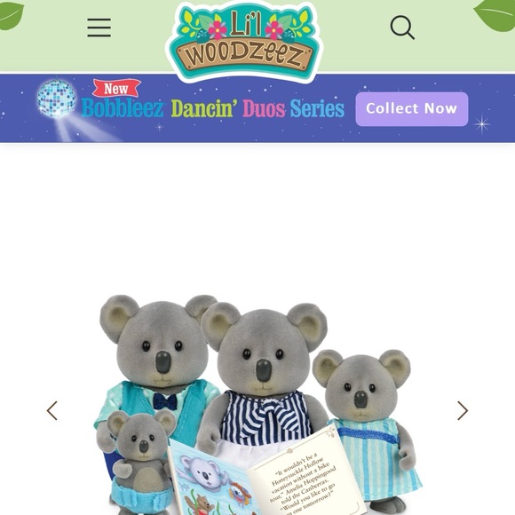 Li’l Woodzeez The Canberra Koalas • Miniature Animal Figurine Set + Crib - Picture 4 of 7